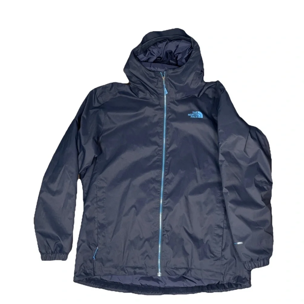 The North Face Quest Insulated Jacket Coat Urban Navy Size XL Quilted Hood Warm